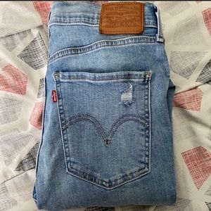 Vintage Levi super skinny mike high jeans